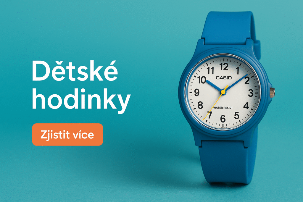 Stylové dětské hodinky pro dívky – kombinace růžového řemínku a elegantního designu.