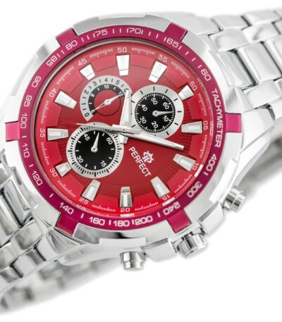 panske stylove hodinky stribrne perfect kovovy pasek