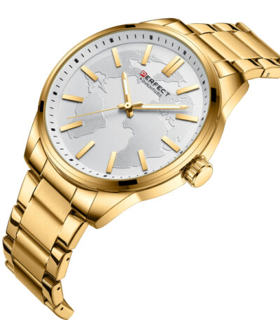 Pánské luxusní hodinky zlaté Perfect