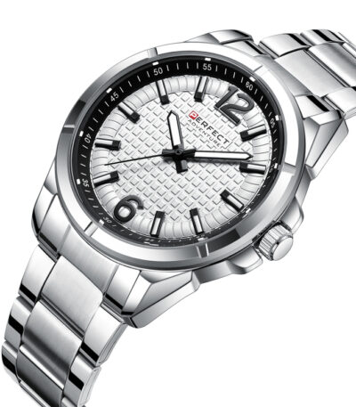 Pánské stylové hodinky stříbrné Perfect