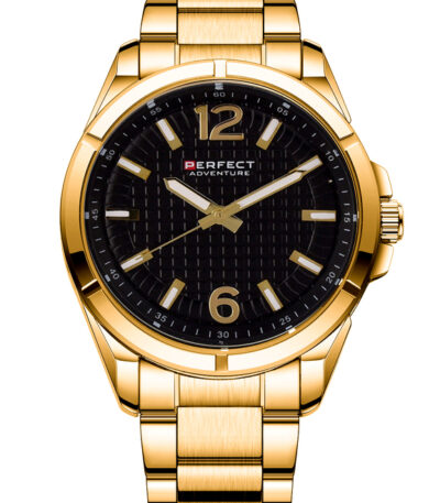 Pánské luxusní hodinky zlaté Perfect