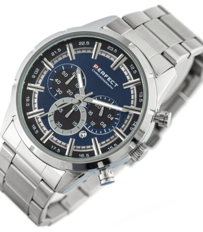 Pánské stylové hodinky stříbrné Perfect Pánské stylové hodinky stříbrné Perfect