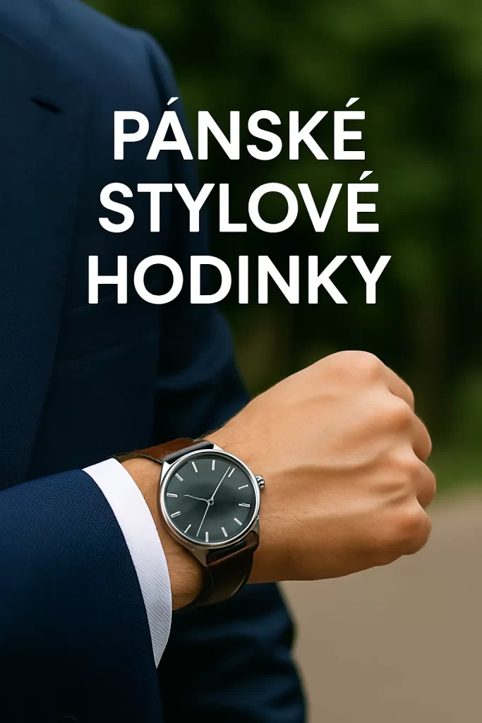 Detailní pohled na moderní pánské stylové hodinky jako výraz současné módy a elegance v 21. století