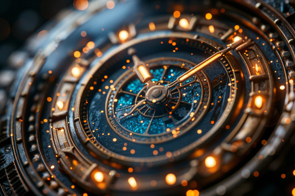 Futuristicni detail stylove hodinky versus nekonecno casu